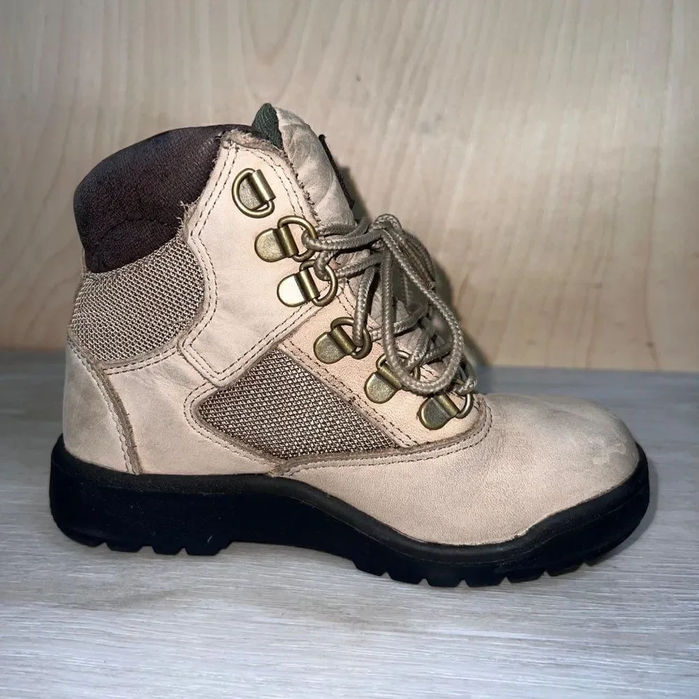 Timberland Field Boots Tan Leather A1026 Toddler 13‎